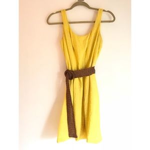 Yellow dress Nine West size 2